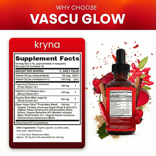 Kryna Vascu Glow Cayenne Pepper Drops